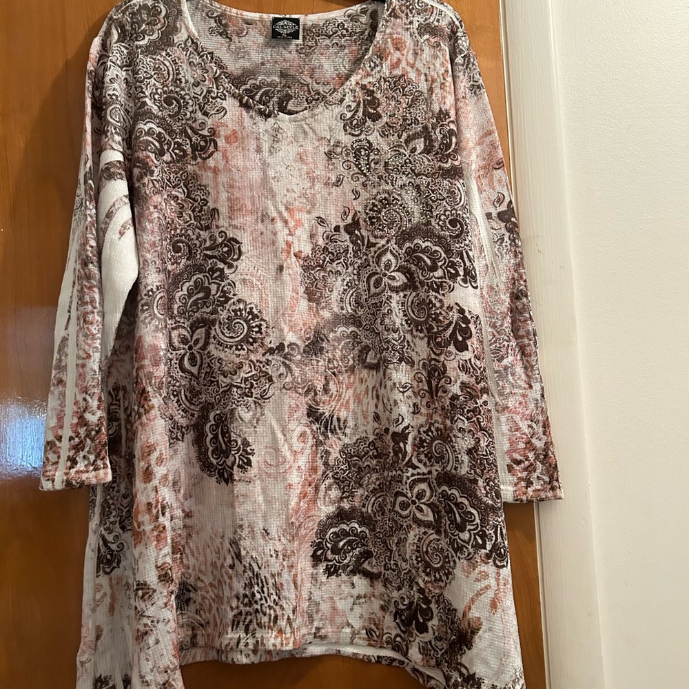 Cal style parsley print shirt